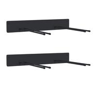 Garden Tool Storage Racks Wall Tool Organiser Tool Hanger Black Steel vidaXL