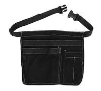 Garden Tool Waist Apron Single Side Utility Tool Belt Pouch with Adjustable Belt and Multiple Pockets for Carpenter Gardening (Black)