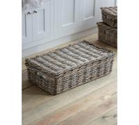 Garden Trading Bembridge Basket With Lid, Large - Rattan