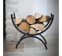 Garden Trading Classic Log Wood Holder Log Store Storage Small Metal Iron