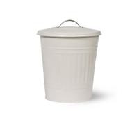 Garden Trading Compost Bin: 10.5 Litre Powder Coated Steel Classic Kitchen Bin, Chalk