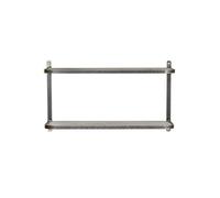 Garden Trading Farringdon Double Wall Shelf Crafted in Steel
