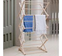 Garden Trading Classic Folding Wooden Clothes Horse Natural
