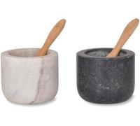 Garden Trading Marble and Granite Brompton Salt and Pepper Pots Kitchen Decor