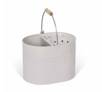 Garden Trading Mop Bucket: Powder Coated Steel Mop Bucket, Chalk