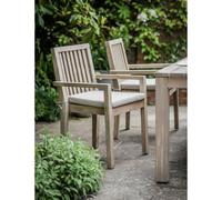 Garden Trading Pair Of Porthallow Dining Chairs With Arms - Acacia