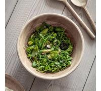 Garden Trading Rustic Serving Bowl Premium Mango Wood Dinner Dining Table Centrepiece Wooden Salad Bowls For Parties - Medium 11 X 28.5Cm