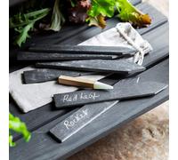 Garden Trading Set Of 6 Slate Herb Garden Marker Tags - Also Includes Soapstone Pencil