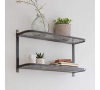 Garden Trading Steel Wall Double Shelf 40X70X20.5Cm