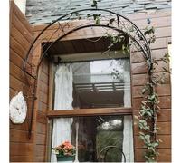 Garden Trellis Archway - Metal Semi-Circular Structure for Climbing Plants, Wall-Mounted Decor for Windows, Doors, Entrances, Outdoor Decorative Support