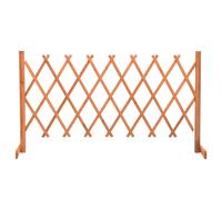 Solid Fir Wood Garden Trellis Fence Barrier Grey/Orange Multi Sizes vidaXL