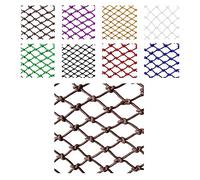Garden Trellis For Climbing Plants, Baby Stair Protective Net, Balcony Anti-Fall Net, Color Decorative Net Nylon Size: 8mm Rope 16cm Hole rope netting (Size : 3 * 8m)