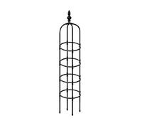 Garden Trellis for Climbing Plants - Metal Obelisk Tower, Rustproof Support for Vegetables and Flowers - Durable Garden Cage