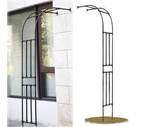 Garden Trellis Half Arch - Sturdy Metal Design for Climbing Plants, Ideal Outdoor Decor Enhancement