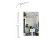 Garden Trellis Metal Arch - Outdoor/Indoor Decoration for Climbing Plants, Supports Growth, Decorative Rose Arbour, Half Arches for Garden, Wall Support