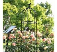 Garden Trellis Obelisk for Climbing Plants - Sturdy Metal Support Tower for Roses and Vines