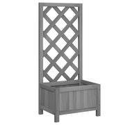 Garden Trellis Planter Outdoor Flower Box Raised Bed Solid Firwood vidaXL