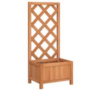 Garden Trellis Planter Outdoor Flower Box Raised Bed Solid Firwood vidaXL
