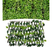 Garden Trellis Privacy Screen Featuring Realistic Artificial Ivy Leaves for Home or Office Decor