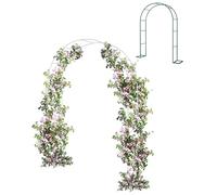 Garden Trellis Support Structure for Climbing Plants, Anti-Rose Design, Wedding Decoration, 1.8m x 2.2m x 40cm, Versatile Green Trellis for Various Plants
