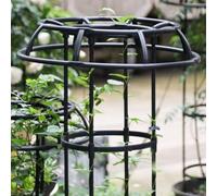 Garden Trellis with Mushroom Top for Climbing Plants Rust-Resistant Metal Build to Support Upright Growth in Limited Spaces (C)