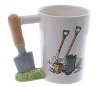 Puckator Garden Trowel Ceramic Shaped Handle Tea Coffee Mug - Funny Home Accessories - Cute Gifts for Girlfriend - Large Mugs for Men Women Hot Drinks - Cute Cups Presents - Secret Santa Gift Cup Set