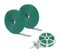 Garden Twistee Tie,Green Garden Tape Plant Tie,Cable Ties - 3 Pack Durable and Reusable Garden Ties, Garden Shrub Plant Stake Holder Quick Packing Tape