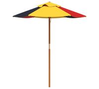 vidaXL Parasol for Children with Wooden Pole Diameter 120 x 140 cm