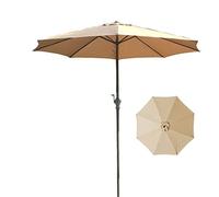 Garden Umbrella Parasol Garden Sun Parasol, Outdoor Sun Shade, Waterproof, Sun Protection, Protection Windproof, For Balcony, Dining Tables, Gardens, Patios, Decking, Sun Rain Umbrella (Brow