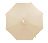Garden Umbrella Replacement Parasol Canopy Cover, Large Waterproof & Thick Strong Fabric for Patio Outdoor Use | Sunshade 6/8 Ribs | for Patio/Beach/Backyard(Beige,2 m - 8 ribs)