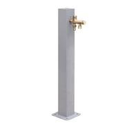 Garden Vertical Fountain 80cm Copper Resilient Water Feature Double Outlet Design Freeze & Sun Resistant Decorative Outdoor Water Fountain for Patios & Gardens