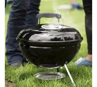 Garden Vida Kansas BBQ Grill Small Freestanding Barbecue Garden Outdoor Portable Picnic Party Camping Black