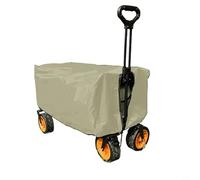 Garden Wagon Dust Cover with Waterproof Oxford Material, Adjustable Drawstring Lock Prevents Wind Lift for Reliable For Protection During Outdoor Activities (Beige)
