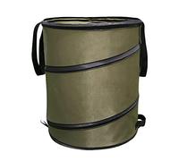 Garden Waste Bag, 37.8L Garden PopUp Tidy Bag Reusable Sacks, Collapsible Waste Bags Heavy Duty with Handles&Release Buckle, Foldable Camping Recycling Bags for Leaf Debris Outdoor