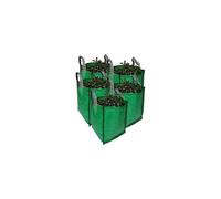 Garden Waste Bags - 120 Litre - 1 to 5 Sacks - PREMIUM GRADE - Industrial Fabric and Handles - Heavy Duty Garden/Green Waste Sacks (5 sacks)
