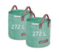 Garden waste bags 272 Litre reusable garden bags heavy duty with handles(Pack of 2)