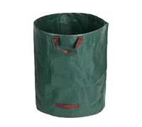 Garden Waste Bags Foldable Leaf Grass Container Large Capacity Reusable Trash Storage Waterproof PP Woven Bag For Lawn Yard Pool(100L)
