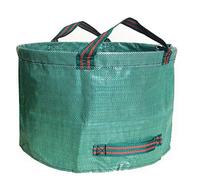 Garden Waste Bags Garden Waste Bag Rubbish Refuse Sacks Green Reusable Waterproof Heavy Duty Garbage Handles For Outdoor Grass Weeds