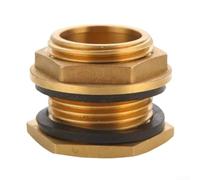 Garden Water Butt for tap Kit for Irrigation Systems Garden Water(1-inch) | for 4x4.5cm dimensions, golden copper finish, fits standard holes, smooth water flow, outdoor safe