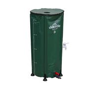 Garden Water Butt with Zipped Lid & Drain Tap, Collapsible, PVC - 100L