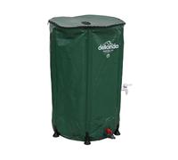 Garden Water Butt with Zipped Lid & Drain Tap, Collapsible, PVC - 250L