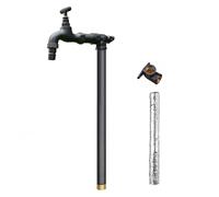 Garden Water Column Floor Mount Water Tap, Garden Brass Faucets, Decorative Water Feature Fountain Water Dispenser Hydrant, for Irrigation and Washing(100cm/39.4in)