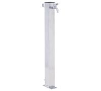 Garden Water Column Patio Free Standing Water Fountain Stainless Steel vidaXL