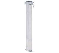 Garden Water Column Patio Free Standing Water Fountain Stainless Steel vidaXL