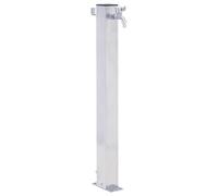 vidaXL Garden Water Column Free-Standing Fountain Stainless Steel Square