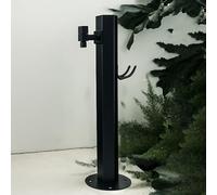 Garden Water Column with Faucet Outdoor Independent Water Dispenser Vertical Yard Hydrant with Double Outlet Tap (Black A) Perfect for Irrigation and Gardening.