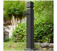 Garden Water Column with Spigot, Yard Hydrant Frost Proof Water Feature Fountain, Garden Hose Holder Stand Brass Faucet, Outdoor Faucet Extender Hose Bib for Irrigation A