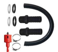 Garden Water Conservation Connector Set 1 Inch Robusts Barrels Fittings with 100cm Hose for Sustainable Rain Collection Easy Installation Connector