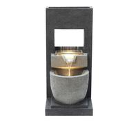 Garden Water Feature Cascading Electric Fountain Outdoor LED Pump Freestanding
