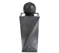 Garden Water Feature LED ACQUACHETA Graphite Grey